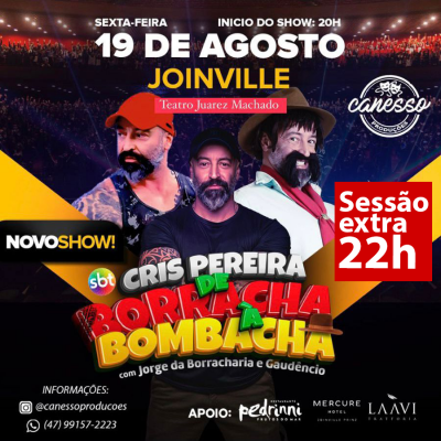 Gaudêncio + Jorge da Borracharia - Cris Pereira Novo Show -JOI
