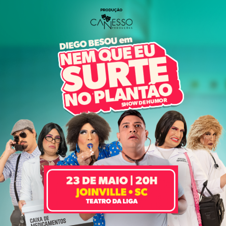 Diego Besou em Nem que eu surte no planto - Joinville SC