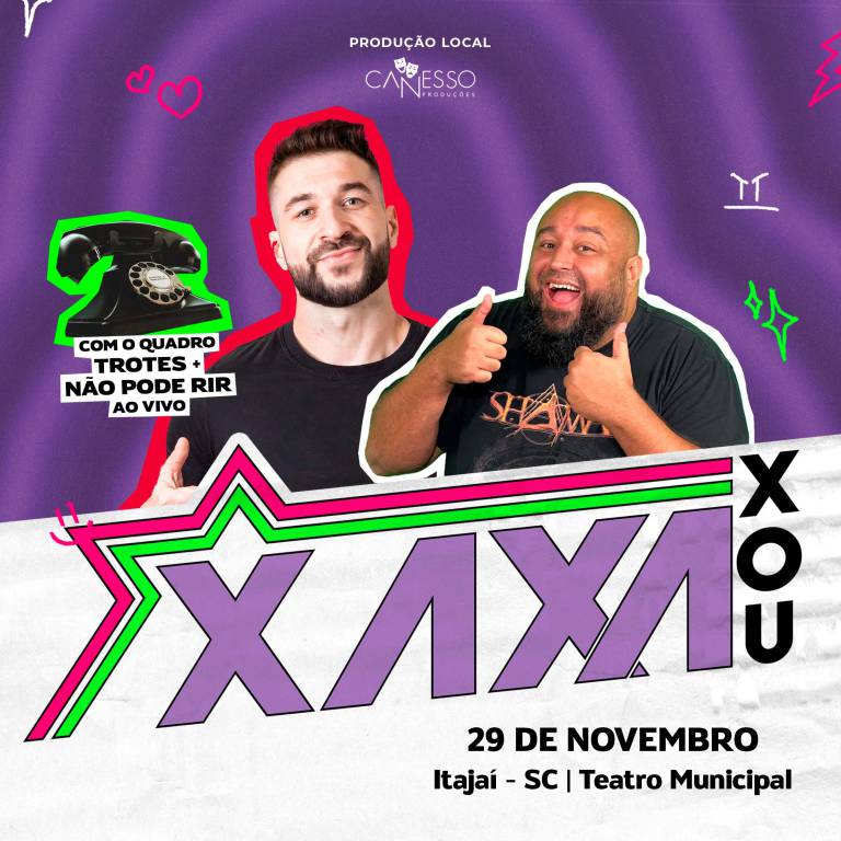 Xaxa Xou - QUEM RIR NO VAI PRO CU - Itaja