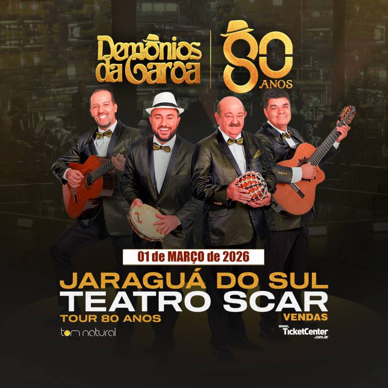 Demnios da Garoa - Turn 80 anos - Jaragu do Sul SC