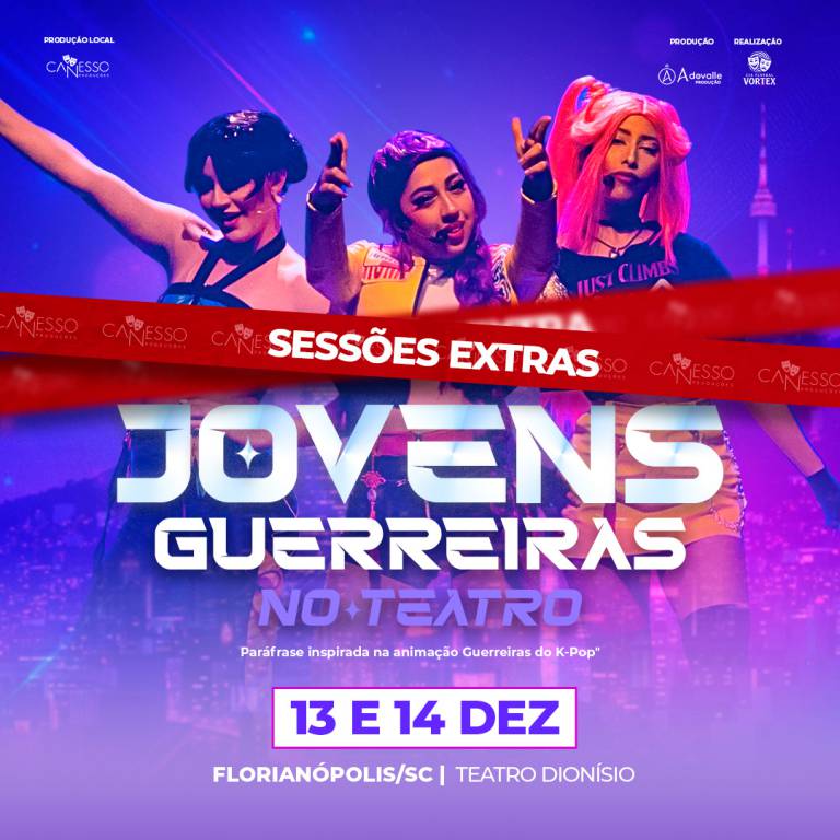 Jovens Guerreiras no Teatro - Florianpolis/SC