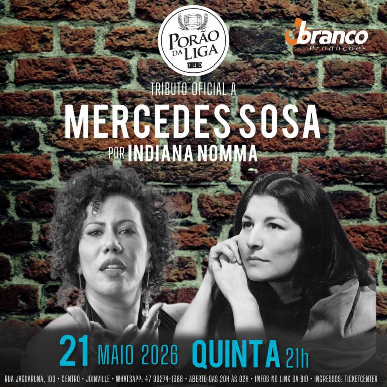 Tributo Oficial Mercedes Sosa Por Indiana Nomma - Joinville SC