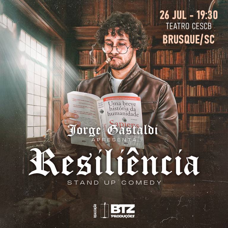 JORGE GASTALDI em RESILI�NCIA - Stand Up Comedy - Brusque SC