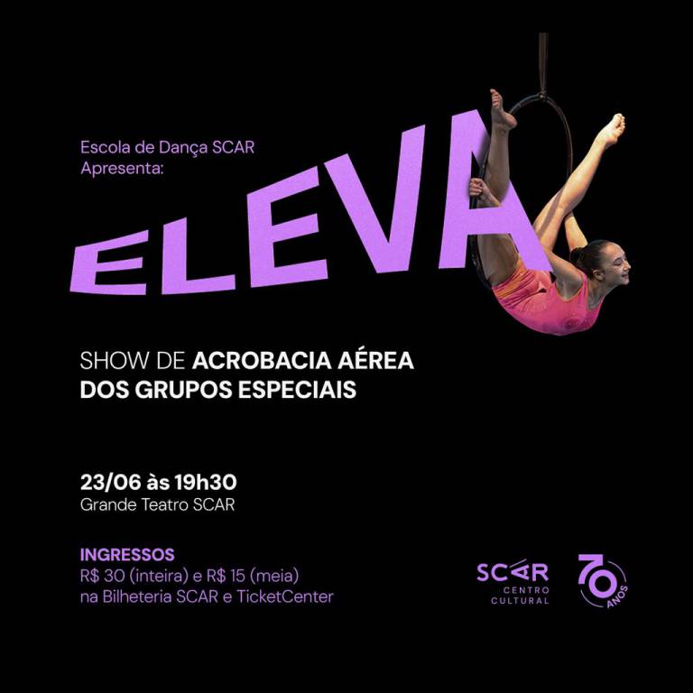 ELEVA show de acrobacia �rea dos grupos especiais da SCAR