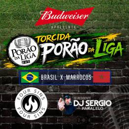 Torcida Por�o da Liga - Brasil x Marrocos