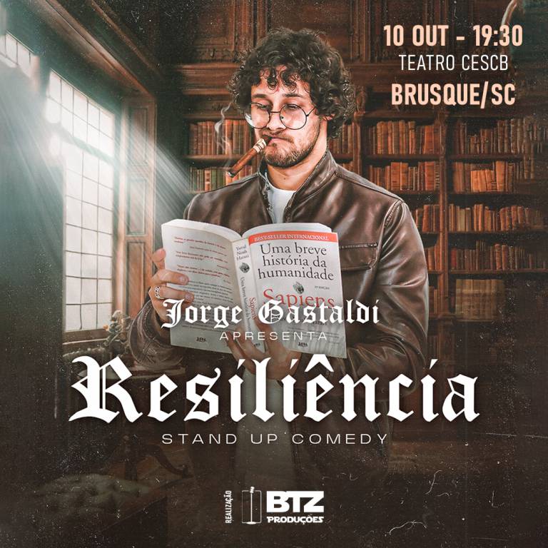 JORGE GASTALDI em RESILI�NCIA - Stand Up Comedy - Brusque SC