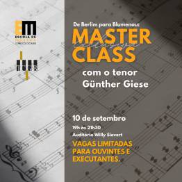 Master Class com tenor G�nther Giese